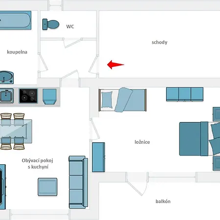 Jaro 아파트 Česká Skalice